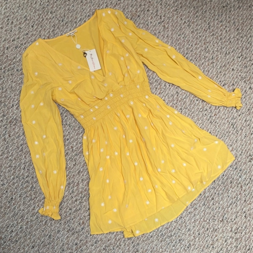 For Love and Lemons Yellow Dress